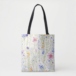 Wild flowers Pattern  Tote Bag