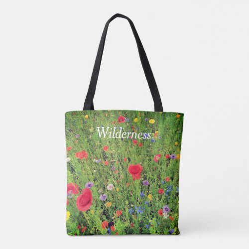 Wild flowers Photo  Custom All_Over_Print Tote Bag