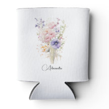 Wild flowers pink purple for girl pastel Your Name