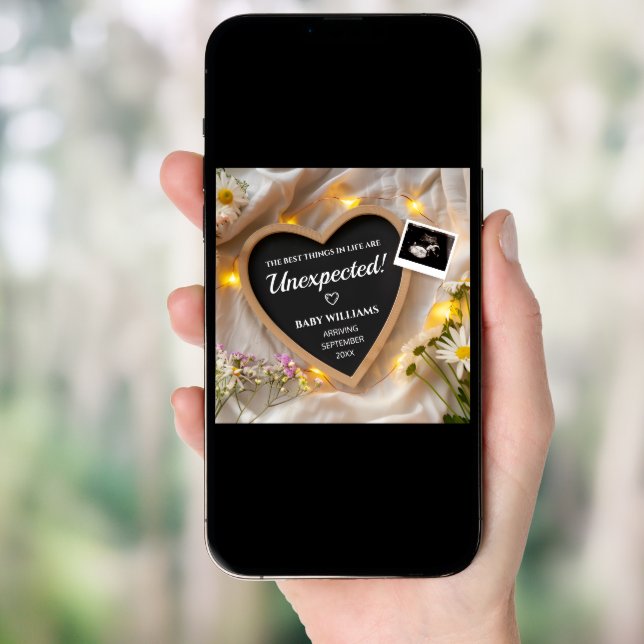 Wild Flowers Pregnancy Announcement (Front Digital)