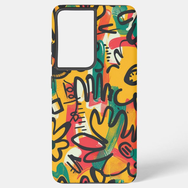 Wild Flowers Samsung Galaxy Case (Back)