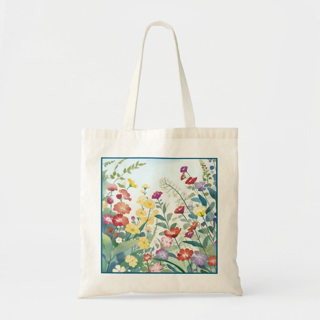 Wild Flowers Tote Bag (Front)