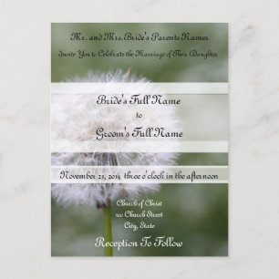 Wild Flowers Wedding Invitations and Favors