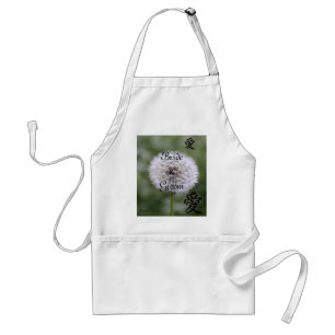 Wild Flowers Wedding Invitations and Favors Adult Apron