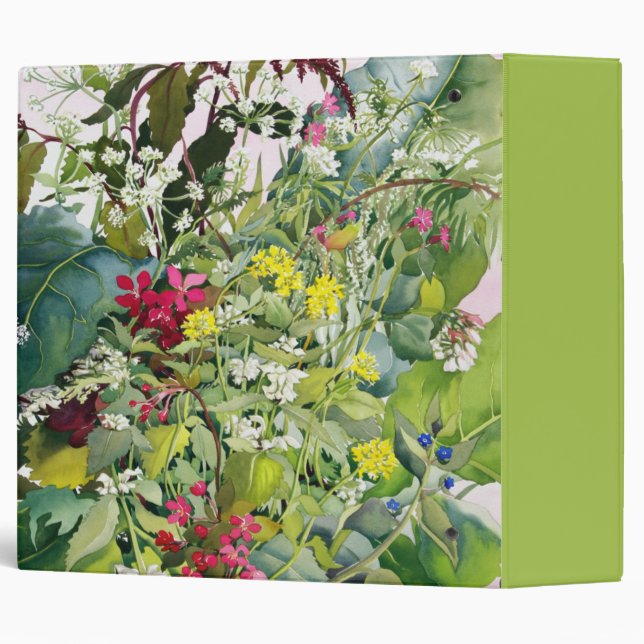 Wild Flowers with Comfrey and Campion 3 Ring Binder (Back/Spine)