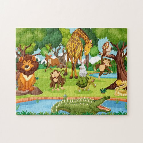 Wild Forest Animals Jigsaw Puzzle