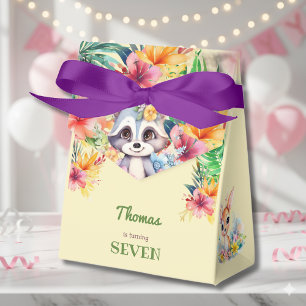 Wild forest animals kids birthday favor boxes