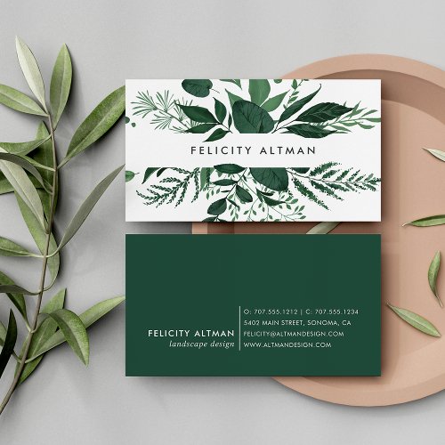Wild Forest  Botanical Business Card