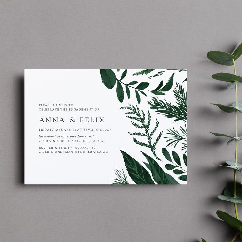 Wild Forest Engagement Party Invitation