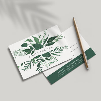 Wild Forest Gift Certificate Card by RedwoodAndVine at Zazzle