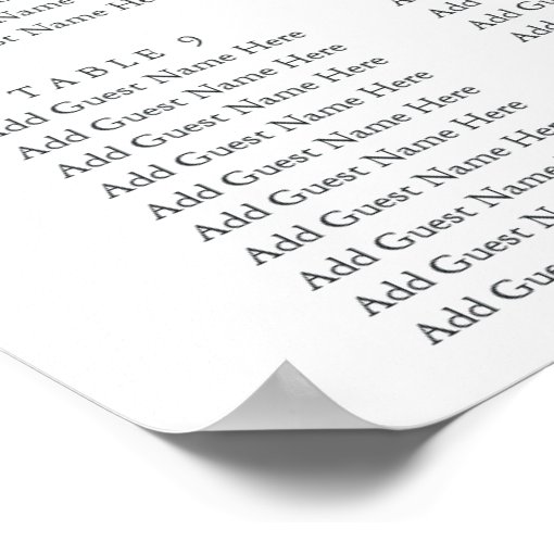 Wild Forest Green Botanical Wedding Seating Chart Zazzle