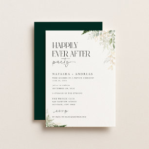 Wild Forest Happily Ever After Party Invitation