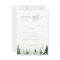 Wild Forest Pine Trees Wedding RSVP Card