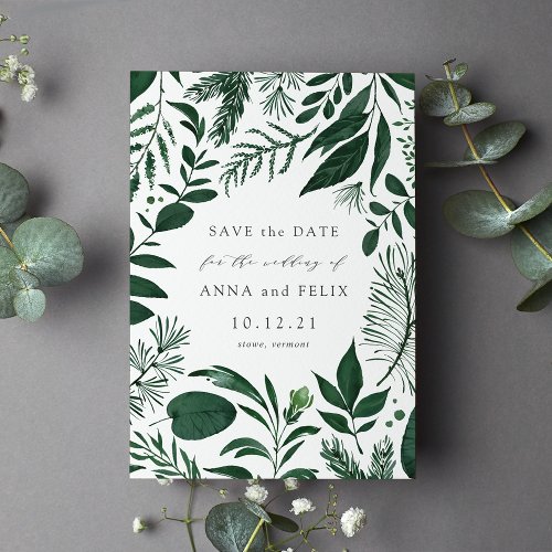 Wild Forest Save the Date Card