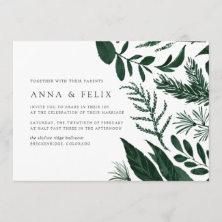 Wild Forest Wedding Invitation