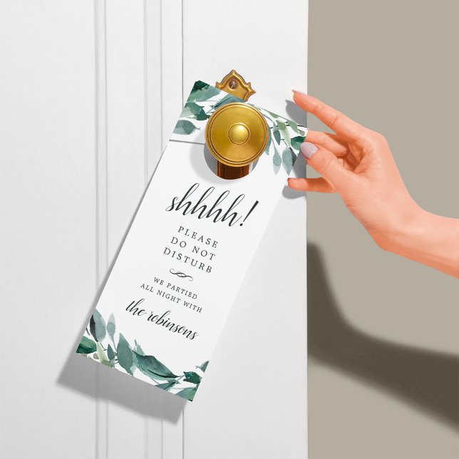 Wild Forest Wedding Welcome/Do Not Disturb Door Hanger (Creator Uploaded)