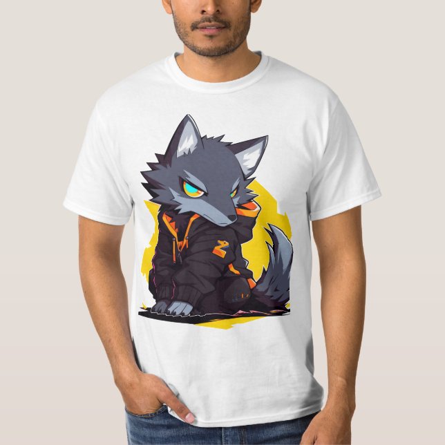 Wild Fox Artistic Nature T-Shirt Design (Front)