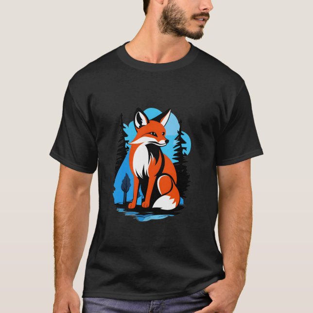 Wild Fox in Natural Habitat T-Shirt (Front)