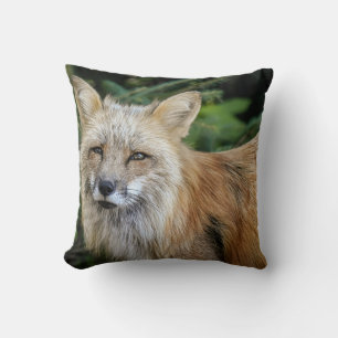 Wild Fox Throw Pillow