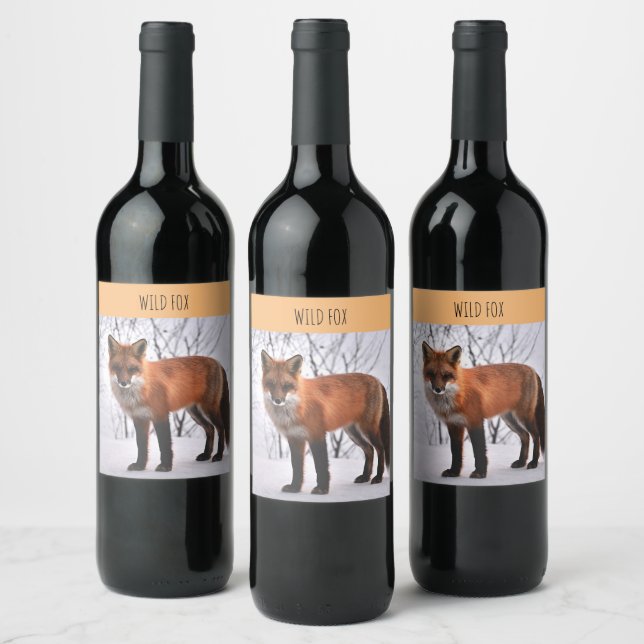 Wild Fox Wine Label (Bottles)