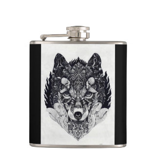 Wild Fox-Wolf Flask