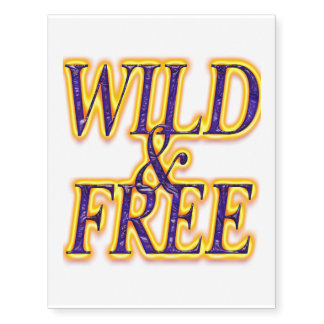 Wild&free5 Temporary Tattoos
