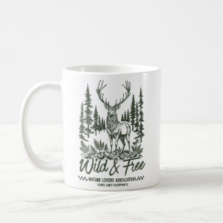 Wild & Free Deer Nature Lover Coffee Mug