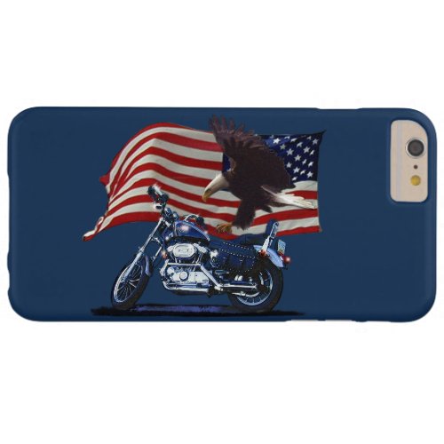 Wild  Free _ Patriotic Eagle Motorbike  US Flag Barely There iPhone 6 Plus Case