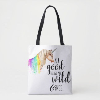 Wild & Free Unicorn Tote Bag