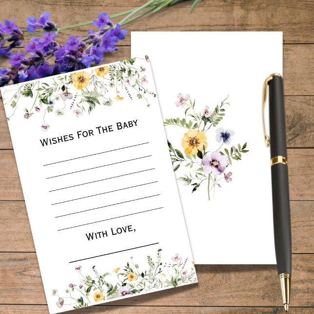 Wild garden blooms Wishes For The Baby Shower (Creator Uploaded)