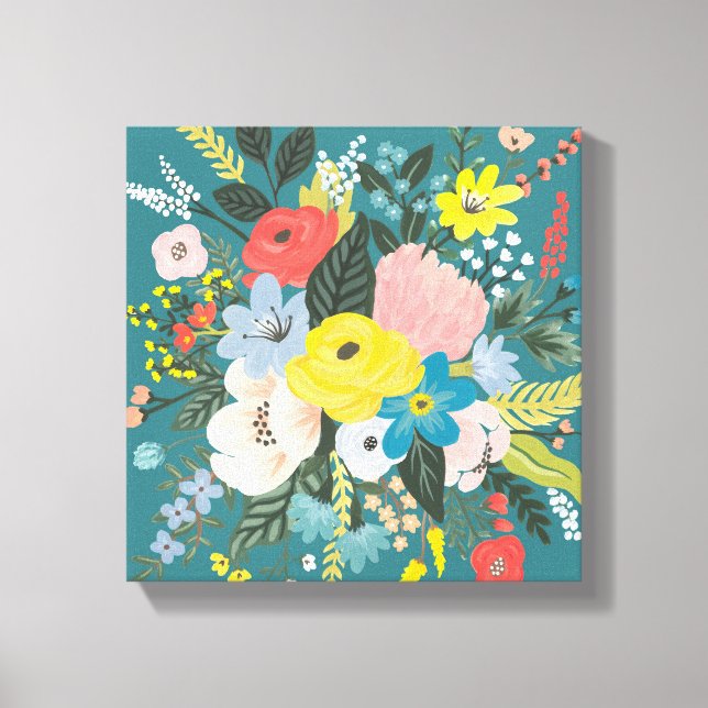 Wild Garden Flowers Canvas Print (Front)