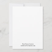 Wild Garden Flowers Coloring Card (Back)