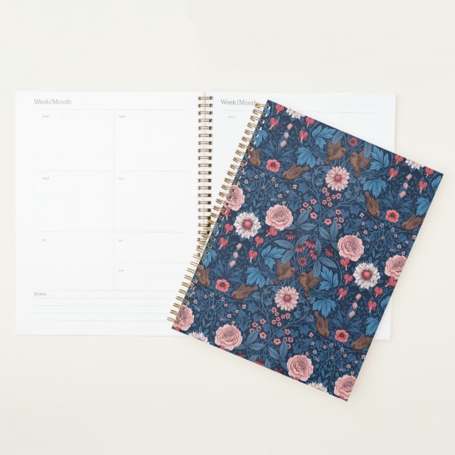Wild garden in blue planner (Display)