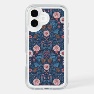 Wild garden in blue iPhone 16 case