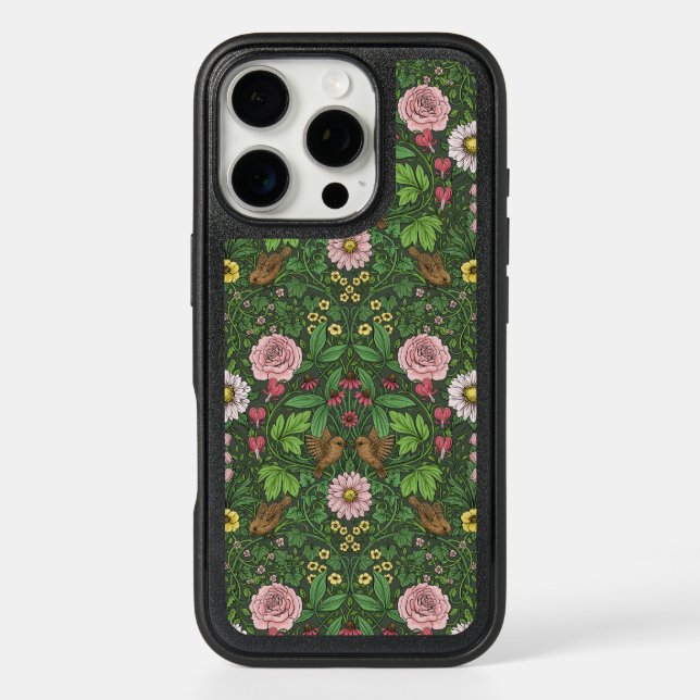 Wild garden in green otterbox iPhone case (Back)