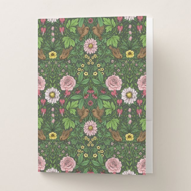 Wild garden in green pocket folder (Front)