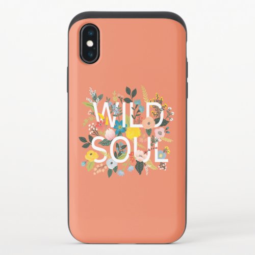 Wild Garden Wild Soul iPhone X Slider Case