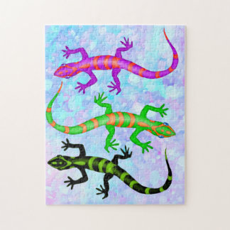 Wild Gecko Lizard Nature Theme Jigsaw Puzzle
