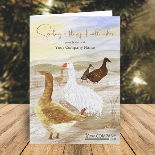 Wild Geese Company Logo Holiday Christmas Card