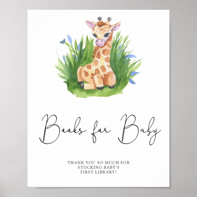Wild Giraffe - books for baby Poster (Front)