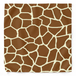 Wild Giraffe Pattern Animal Print Bandana
