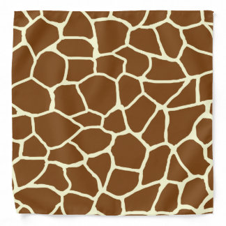 Wild Giraffe Pattern Animal Print Bandana