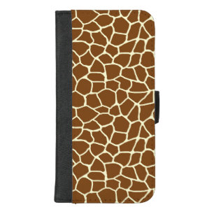 Wild Giraffe Pattern Animal Print iPhone 8/7 Plus Wallet Case
