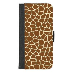 Wild Giraffe Pattern Animal Print iPhone 8/7 Plus Wallet Case