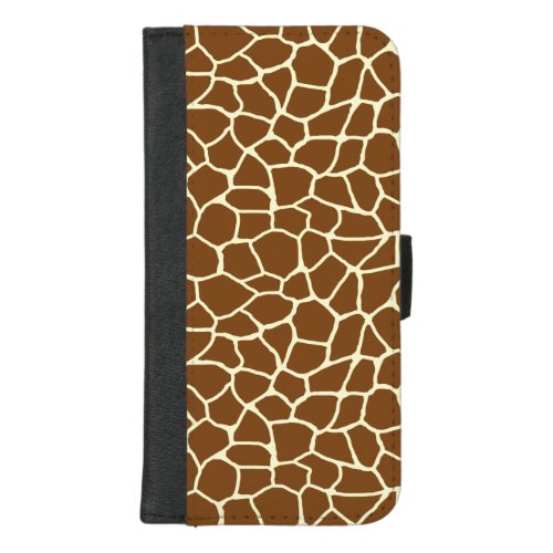 Wild Giraffe Pattern Animal Print iPhone 87 Plus Wallet Case