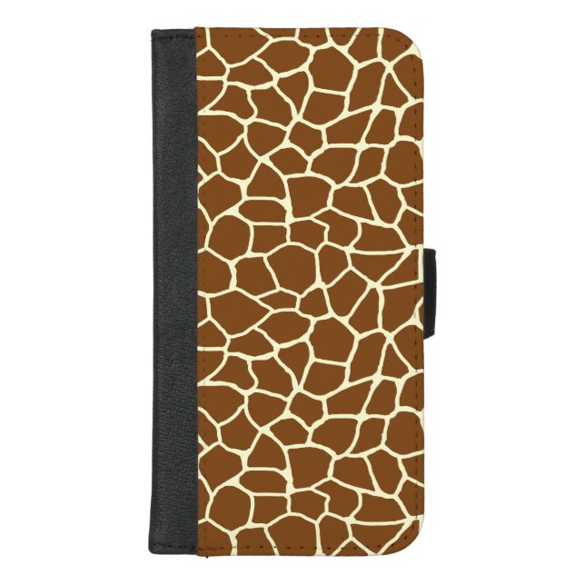 Wild Giraffe Pattern Animal Print iPhone Wallet Case (Front)