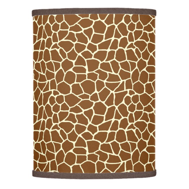 Wild Giraffe Pattern Animal Print Lamp Shade (Front)
