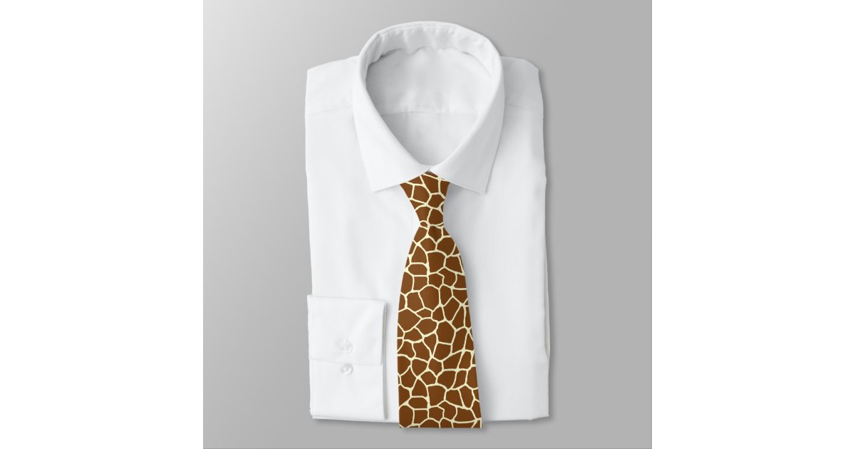 Wild Giraffe Pattern Animal Print Neck Tie | Zazzle
