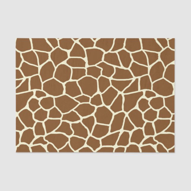 Wild Giraffe Pattern Animal Print Tissue Paper (Front)