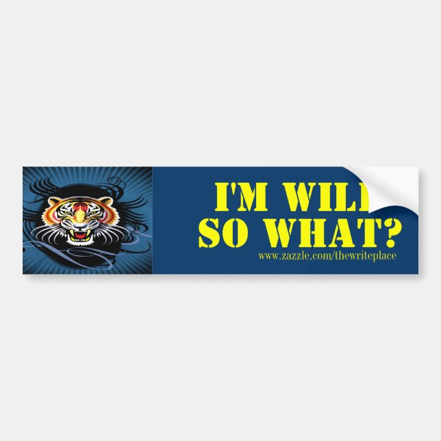 Wild girls bumper sticker (Front)